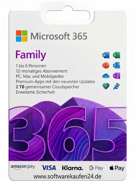 Microsoft Office 365 Family | para PC/Mac/Dispositivos Móviles