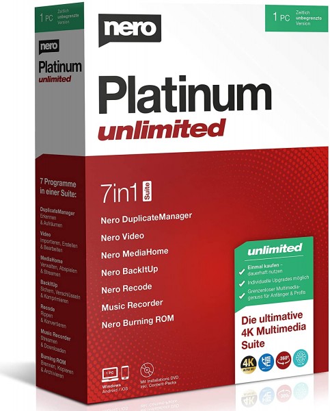 Nero Platinum 2021 Unlimited | para Windows