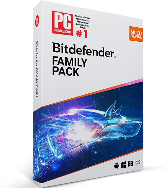 Bitdefender Family Pack 2022 | hasta 15 dispositivos